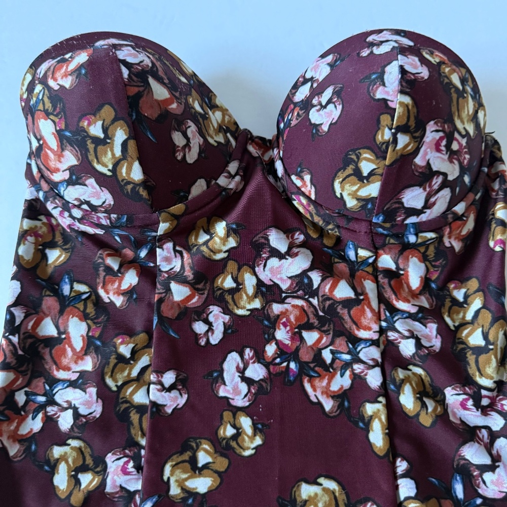 Beach Riot The Riviera Floral Underwire One Piece Swimsuit Size Small - Picture 3 of 15